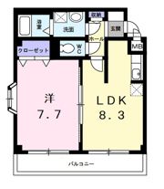 サニードエル5の間取り画像