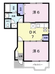 サンパティークAの間取り画像