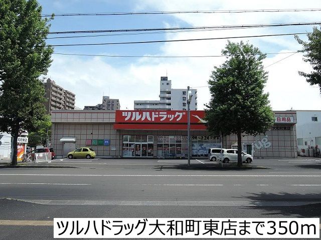 近くのツルハドラッグ大和町東店まで350m(徒歩5分)