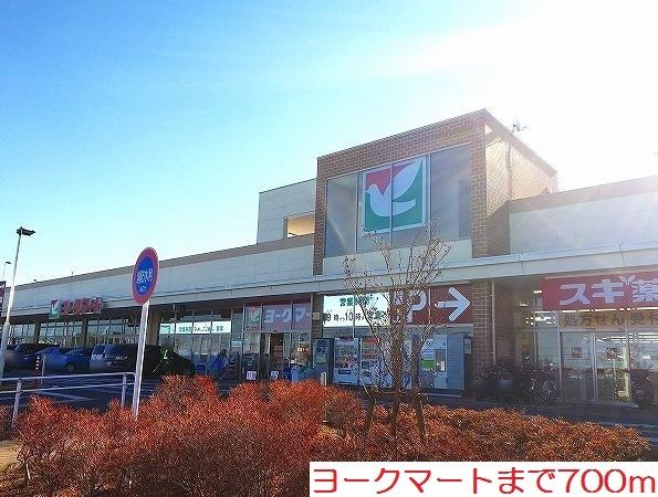 近くのヨークマートまで700m(徒歩9分)