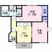 セカンドみなみの間取り画像