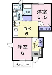 ウォーターフィールド Dの間取り画像
