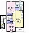 ウォーターフィールド Dの間取り画像