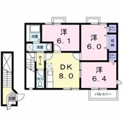 ホワイトリバー Aの間取り画像