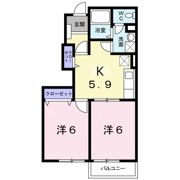 シャルマンヴィラBの間取り画像