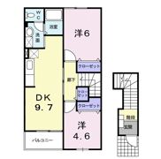 シャンテ若草の間取り画像