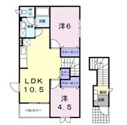 レジダンス・ヴィオレットⅠの間取り画像