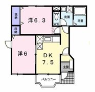 グレイスⅠの間取り画像