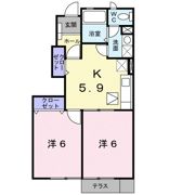 ヴィオレッタ コートBの間取り画像