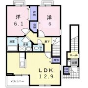 フレンシア長井Bの間取り画像
