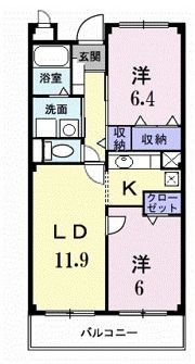 ドゥーメゾンKの間取り画像