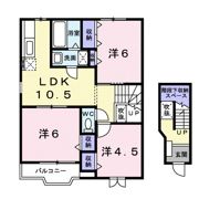 プリムヴェール Bの間取り画像