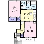 フルール小出の間取り画像
