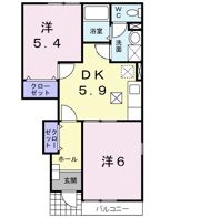 Logement S Ⅱの間取り画像