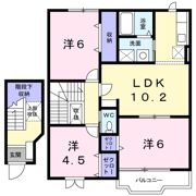 プリムヴェールBの間取り画像