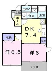 ラ ペジーブルⅠの間取り画像