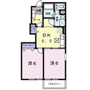 サンパティーク Aの間取り画像