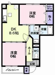 クレストール米沢の間取り画像