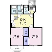 グリーンパレス Ⅵの間取り画像