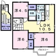 ラフィネ弐番館の間取り画像