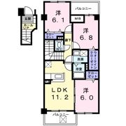 アビタシオン ラフィネの間取り画像