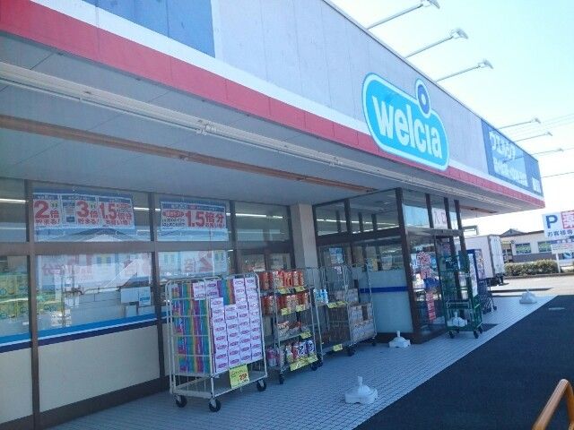 近くのウエルシア玉村店まで800m（徒歩10分）