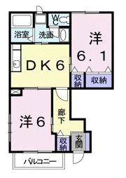 リヴィエールBの間取り画像