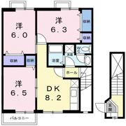 サンプレインAの間取り画像