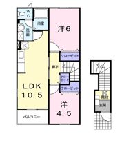 アースブラウンK・TⅢの間取り画像