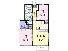 メリーパレス Cの間取り画像