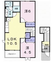 マロンシャンⅠ番館の間取り画像