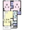 グリーンピースAの間取り画像
