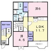 メゾンヒルズⅢの間取り画像