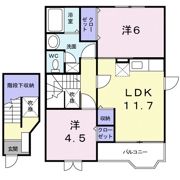 メゾンヒルズⅢの間取り画像