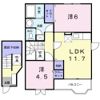 メゾンヒルズⅢの間取り画像