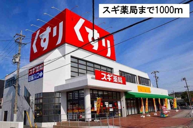 近くのスギ薬局まで1,000m（徒歩13分）