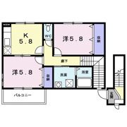 ル プティ パビョン Ⅱの間取り画像