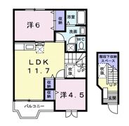 ポワクールⅡの間取り画像