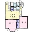 エスペランスⅡの間取り画像