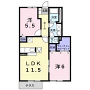 マ－ヴェラスⅠの間取り画像