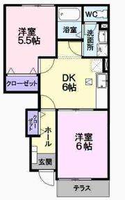 アルカンシェル エスティBの間取り画像