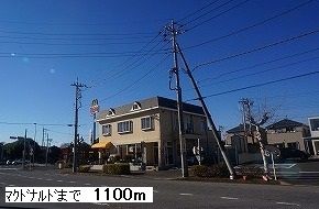 近くの飲食店まで1,100m（徒歩14分）