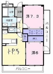 サンパティーク上北台の間取り画像