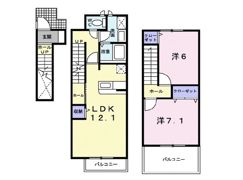 エターナルハイツⅡの間取り画像