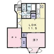 プレッソカルティエBの間取り画像
