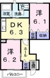 ランドマーク 2002 1の間取り画像