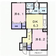 リーヴメゾン北館 Dの間取り画像