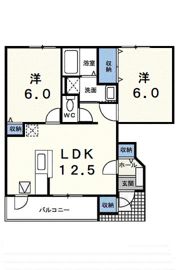 ア・ラ・モード小坂Bの間取り画像