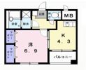 ノースハイツ藤の間取り画像