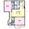 ヴィラ ラルジュ 蘭の間取り画像